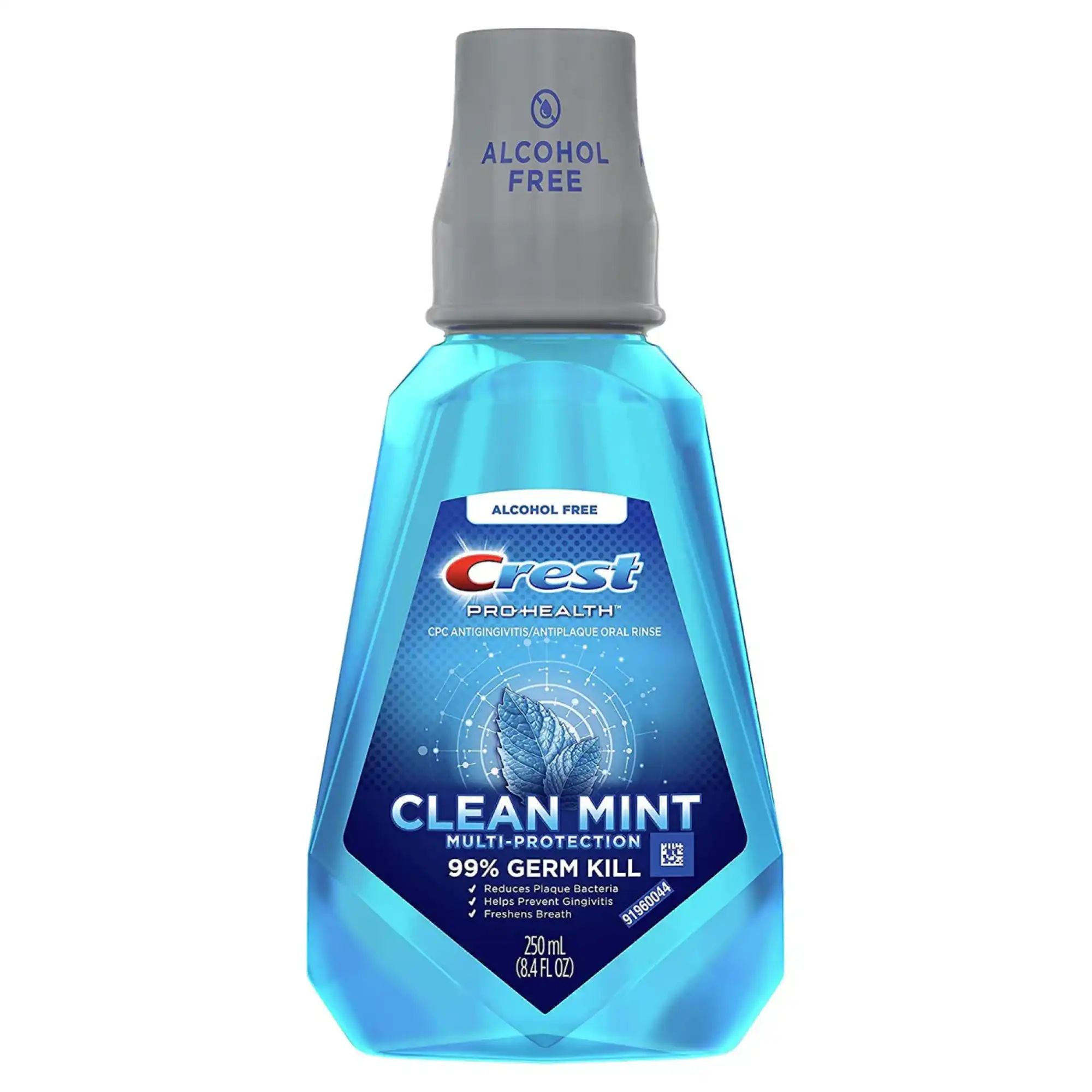Crest ProHealth Rinse, Clean Mint, Alcohol-Free, 250ml, 3700096236 - P&G - Crest ProHealth Rinse, Clean Mint, Alcohol-Free, 250ml, 3700096236 - Image 1