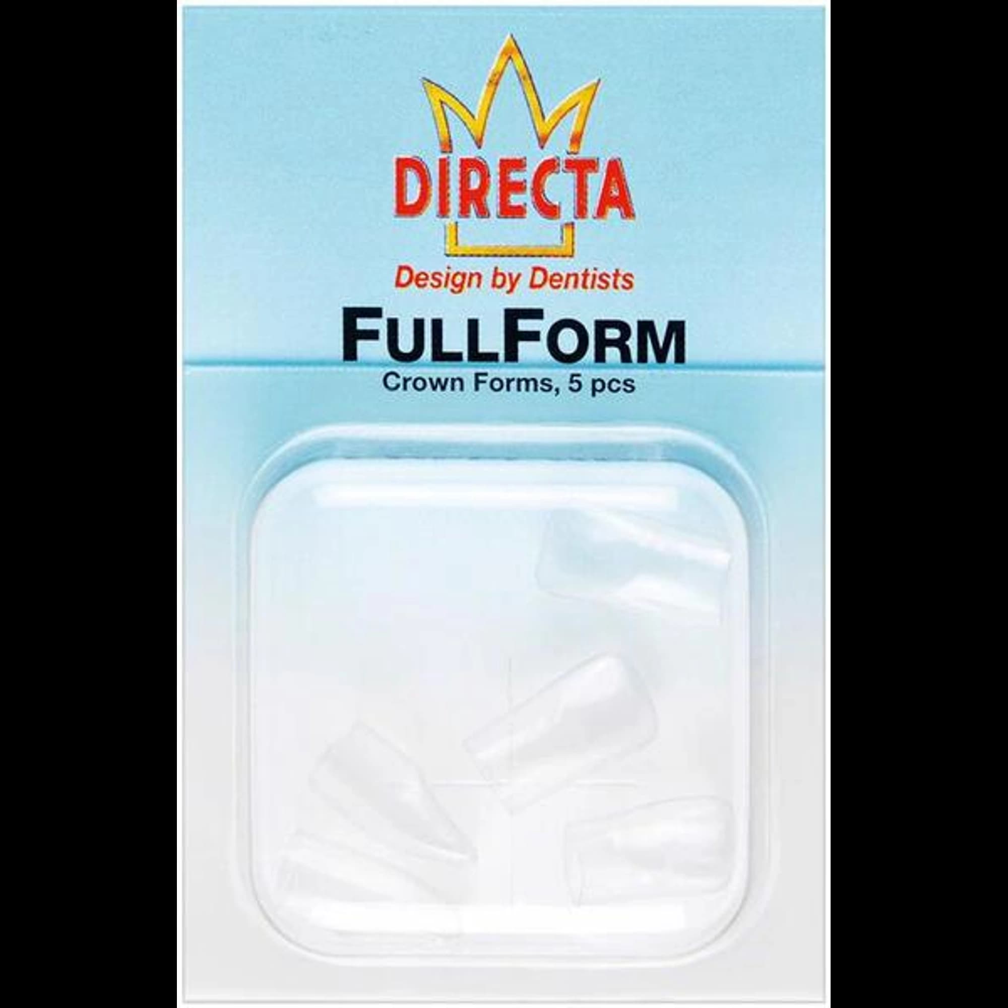Directa FullForm B-3 (C System) Pre-Contoured Transparent Crown Forms, Upper Left Central, Large, 5/Pkg, 609615 - Directa - Directa Fullform B-3 (C System) - Image 1
