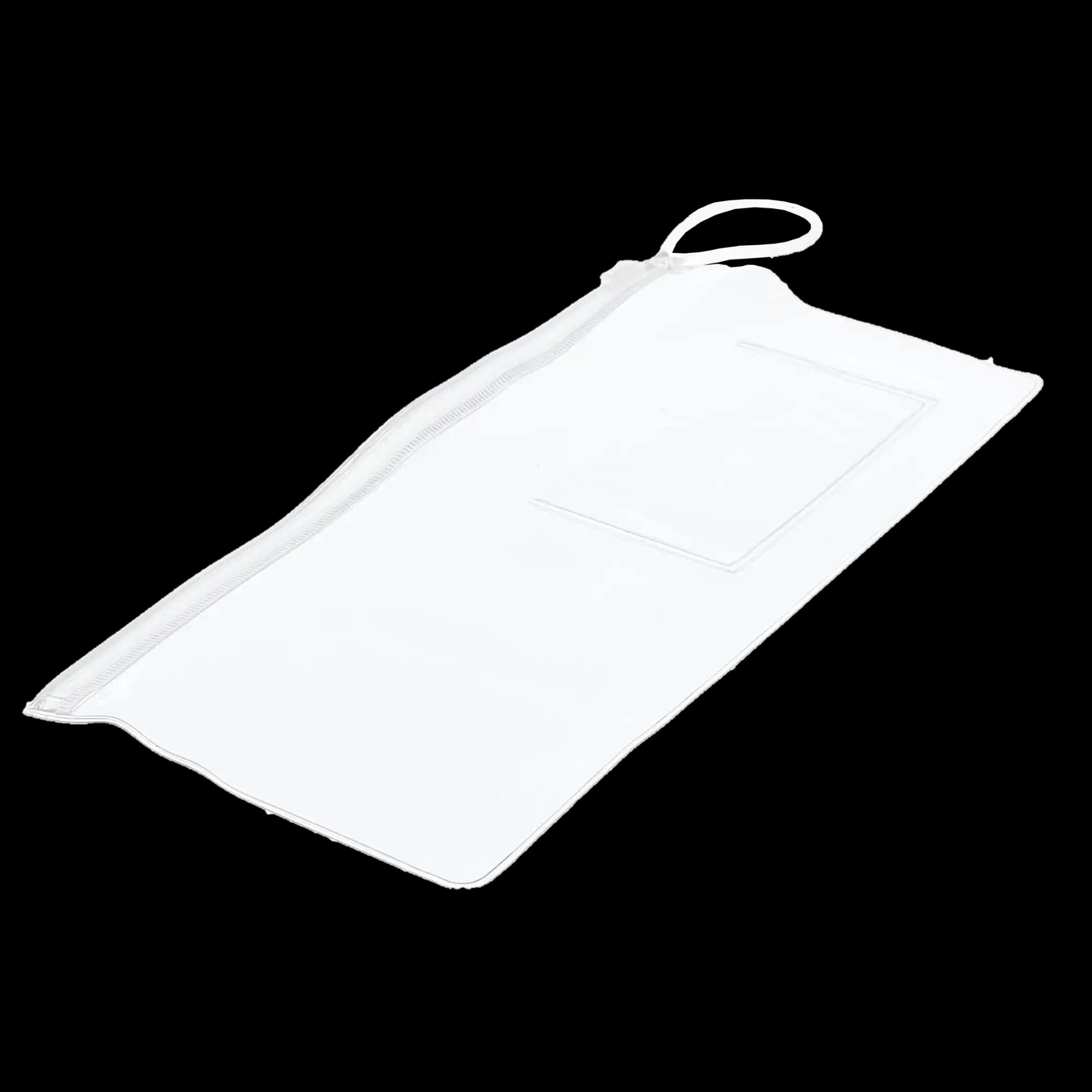 HSB Clear Deluxe Dental Bag, Zippered Bag with Business Card Pocket, Clear Vinyl, 100/Pack - HSB - Clear Deluxe Dental Bag, Zippered Bag with Pocket. Clear Vinyl, 100/pcs - Image 1