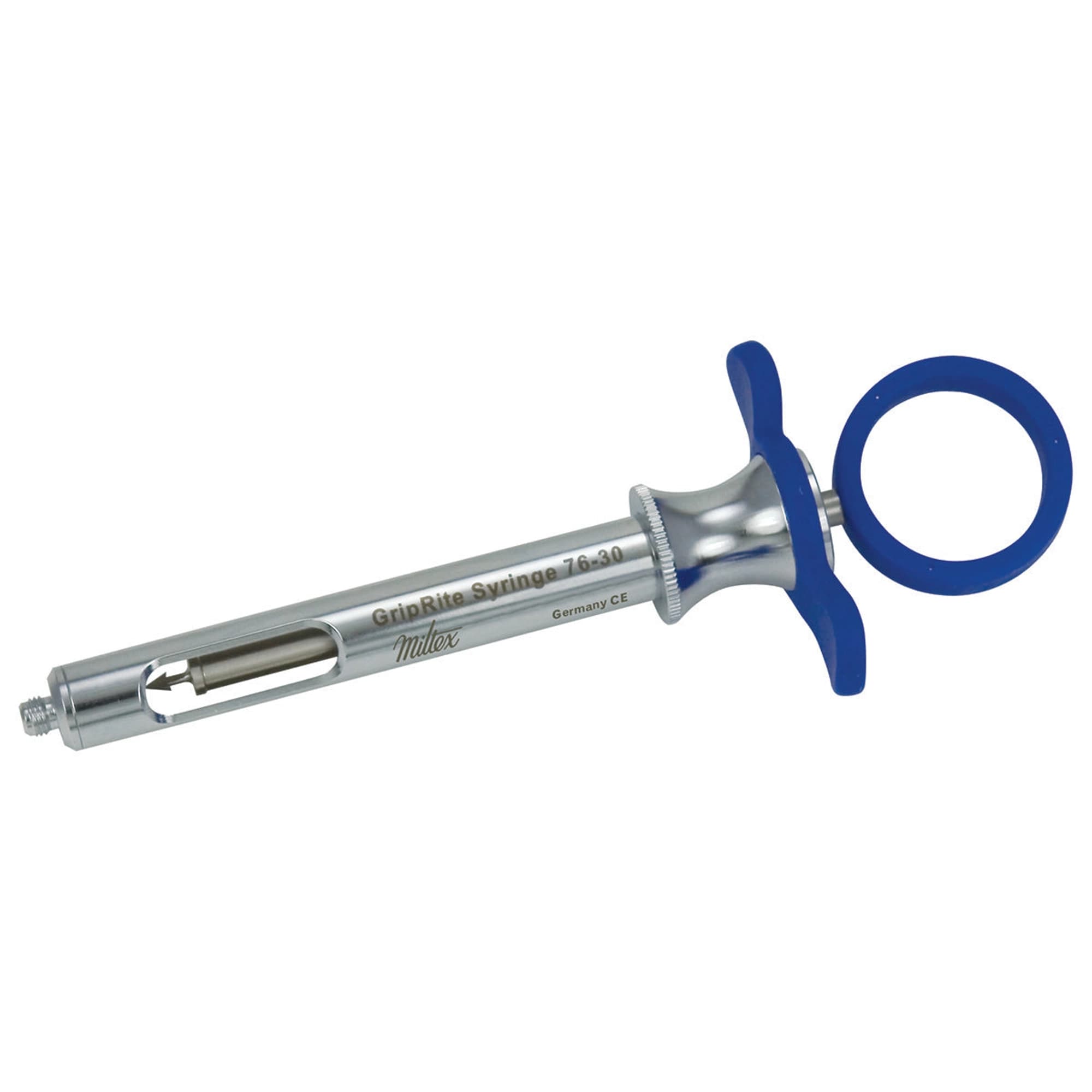 Miltex Instrument Aspirating Syringe, 1.8cc, Clockwise, Blue, 76-30 - Syringe Aspirating, 1.8Cc, Cw, Blue, 76-30 - Image 1
