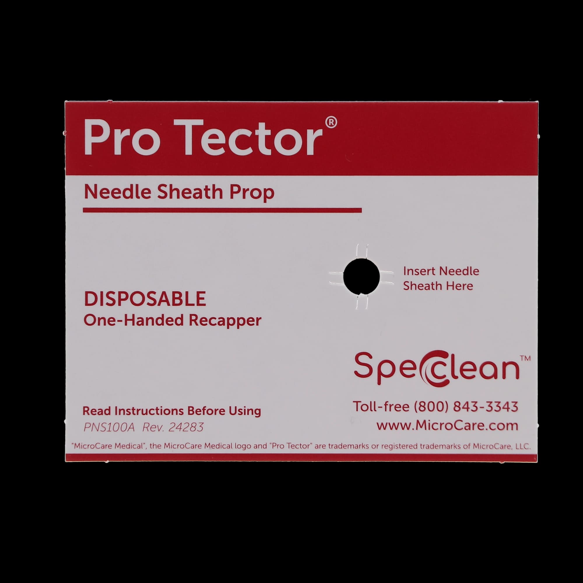 ProTector Needle Sheath Prop, Disposable, 2.5" x 3.25", 500/Box, PNS500 - ProTector Needle Sheath Prop, 500/Pk, PNS500 - Image 1