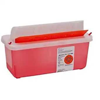 Kendall Mailbox Sharps Container, 5 Qt, Red, 1/Pk, 85131 - Mailbox Sharps Container, 5 Qt, Red, 1/Pk, 85131 - Image 1