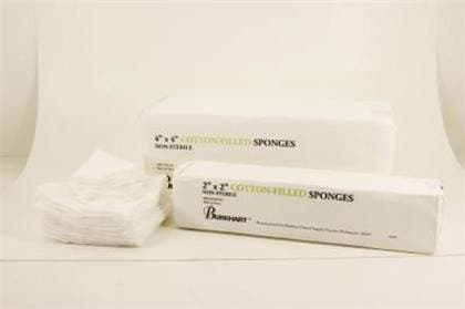 Burkhart 4x4 8-Ply Cotton Filled Non-Sterile Sponges, 2M - 4x4 8-Ply Cotton Filled Non-Sterile Sponges (2M) - Image 1