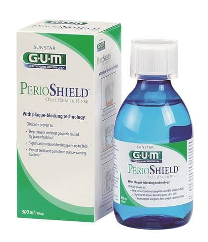 GUM PerioShield Oral Health Rinse, 10 oz Bottle, 6/Case - -GUM Perioshield Oral Health Rinse 10oz - Image 1