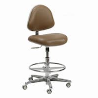 DentalEZ Generation Assistant Stool with Backrest, Model 3554-200, 440-4104 - 440-4104 Assistant Stool w/Backrest, 3554-200 - Image 1