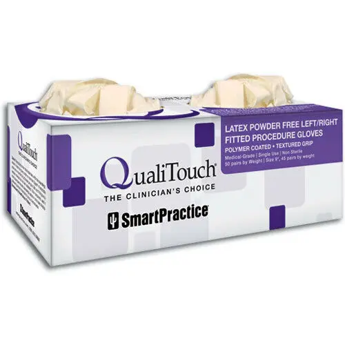 SmartPractice Latex Examination Gloves, Size 6.5, 50 Pair/Box, 43165 - Size 6.5, 50 Pair/Box, 43165 - Image 1