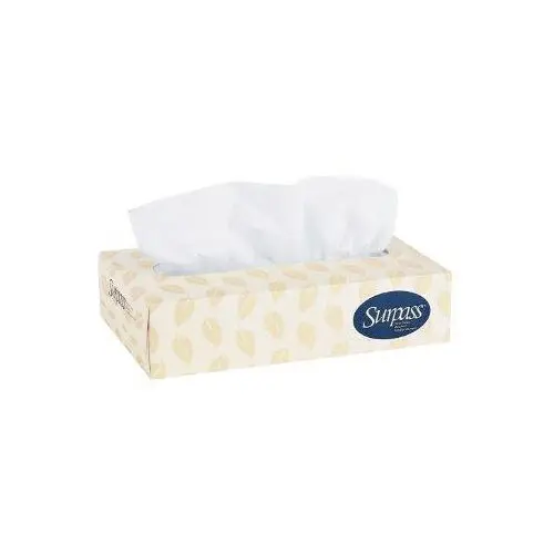 Kimberly-Clark Surpass Facial Tissue, 2-Ply, Flat Dispenser Box, 100 Sheets/Box, 30 Boxes/Case, 21340 - KIMBERLY-CLARK FACIAL TISSUE 21340 - Image 1