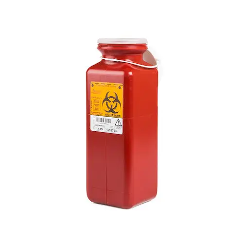 Medegen Medical Products Sharps Container, 1.7 Quart, NonStackable, 20/Pkg, 185 - , 1.7 Quart, 20/Pkg, NonStackable, 185 - Image 1