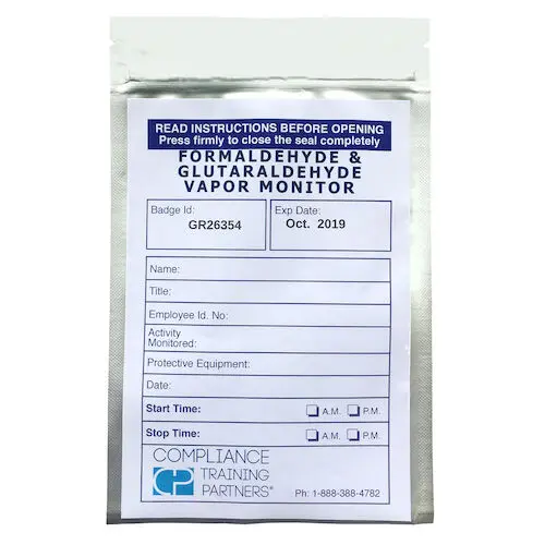 Formaldehyde and Glutaraldehyde Vapor Monitor, Pack of 1, FMP1 - Formaldehyde and Glutaraldehyde Vapor Monitor Pack of 1 - Image 1
