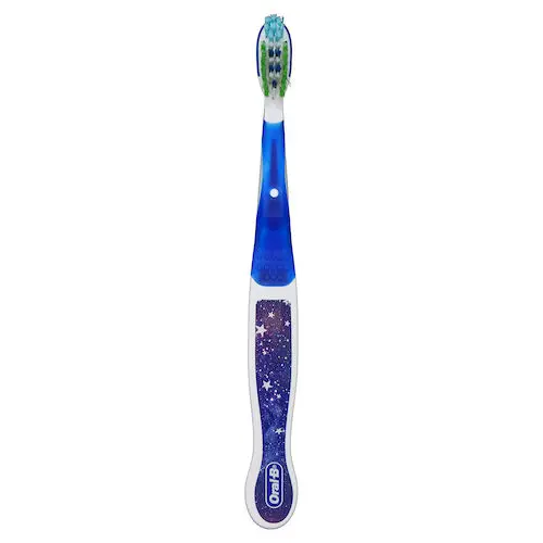 Oral-B PRO-HEALTH FOR ME Stages 4 Toothbrush, Star Graphics, Soft CrissCross Bristles, Ages 8+, Assorted Colors, 6/Box, 80235999 - Oral-B PRO-HEALTH FOR ME Stages 4 toothbrushes with Star graphics, assorted - Image 1
