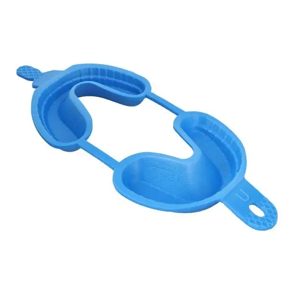 Darby Dental Foam Trays, Double, Large, Blue, 100/Pkg, 5256052 - Foam Trays, Double, Large, 100/Pkg, Blue, 5256052 - Image 1