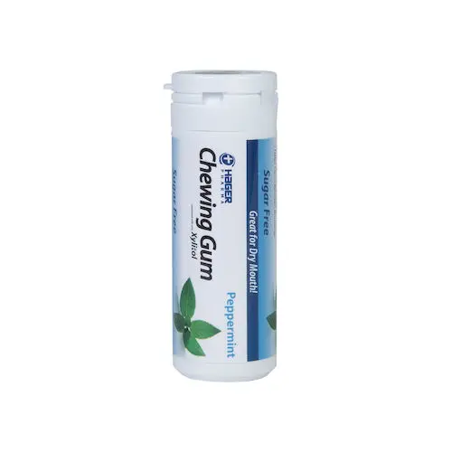 Miradent Xylitol Chewing Gum, Peppermint, 30 Pieces/Vial, 12 Vials/Pkg, 630053 - Miradent Xylitol Chewing Gum – 30 Pieces/Vial, 12 Vials/Pkg - Peppermint - Image 1