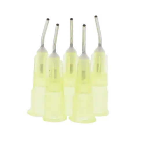Darby Dental FlowSealantTips Pre-Bent Needle Tips, 20 Gauge, Yellow, 100/Pkg, D228 - , 20 Ga, 100/Pkg, Yellow, FlowSealantTips, D228 - Image 1