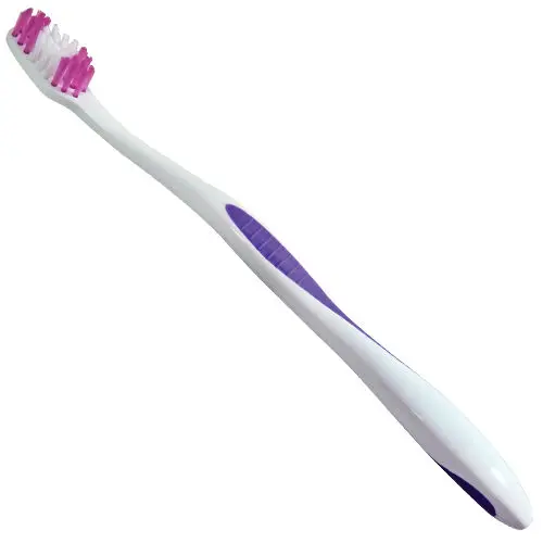 Darby Dental Compact Head Toothbrush, Contoured Handle, Extra Soft Bristles, 28 Tufts, Assorted Colors, 72/Box, DAR16401 - Compact Head, Contoured Handle with Extra Soft Bristles, 28 Tufts, 72/Box, Assorted, DAR16401 - Image 1
