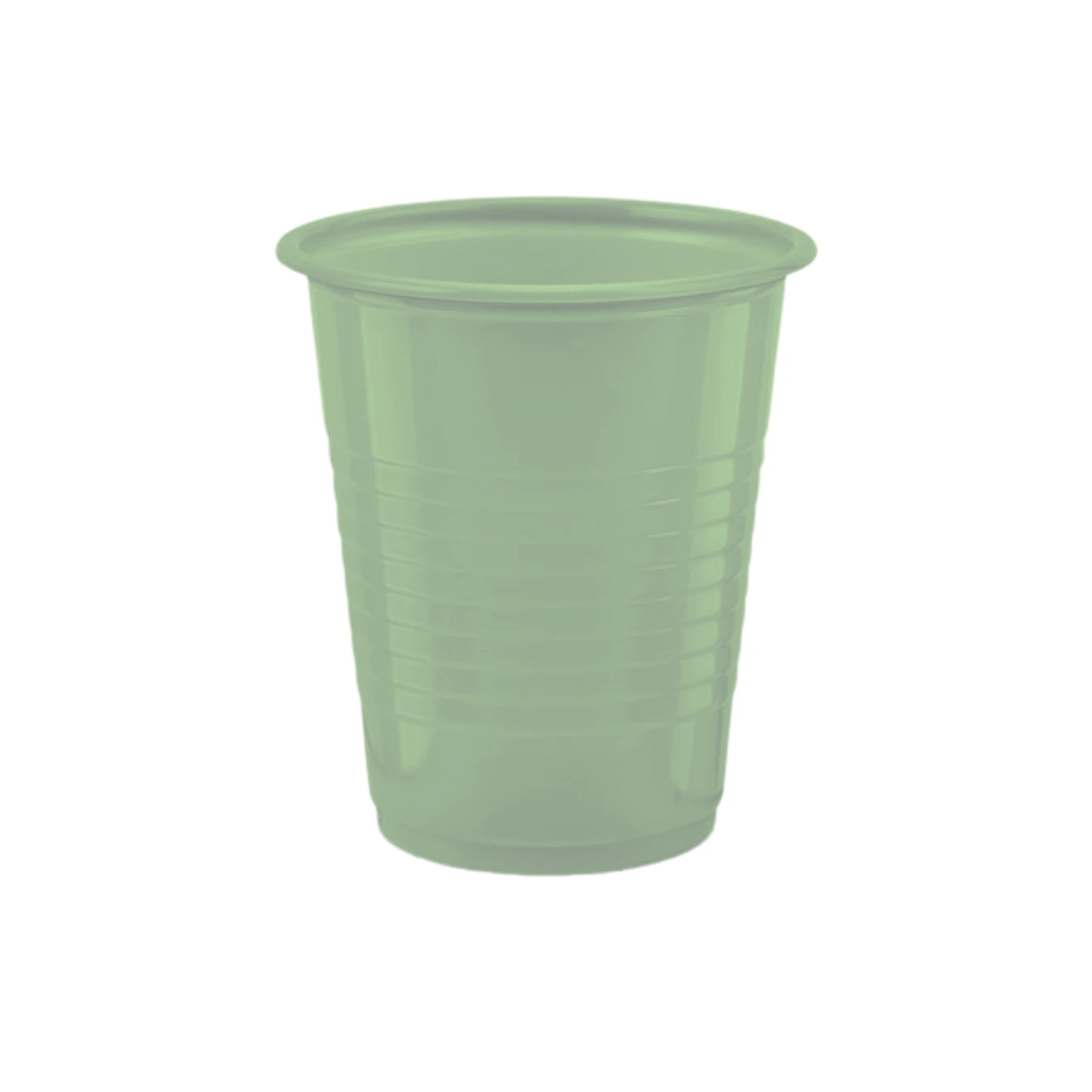 Plastic Cups, 5 oz, Green, 1000/Case - Plastic Cups 5oz. 1000/Cs Green - Image 1