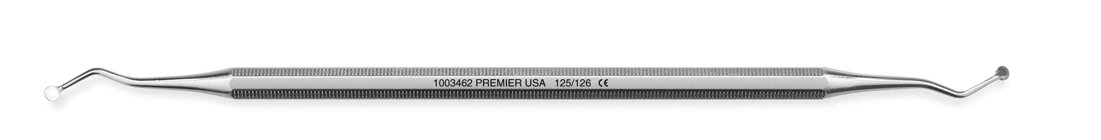 Premier Dental Products Excavator Oct DE #125/126 Double Ended with Octagon Handle - Excavator Oct DE 125/126 - Image 1