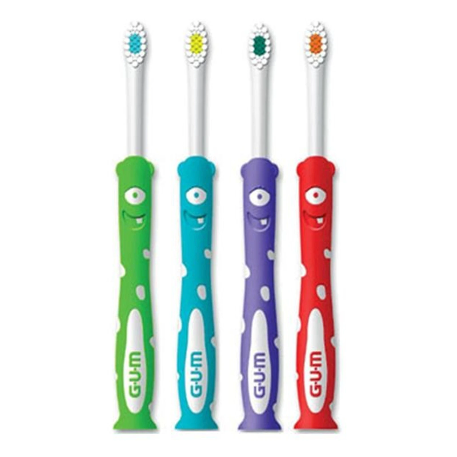 GUM® Monsterz Jr Manual Toothbrush, Soft, Ages 5+, Assorted Colors, 12/Bx, 902P - GUM® Monsterz Jr Manual Toothbrush Box of 12 - Image 1