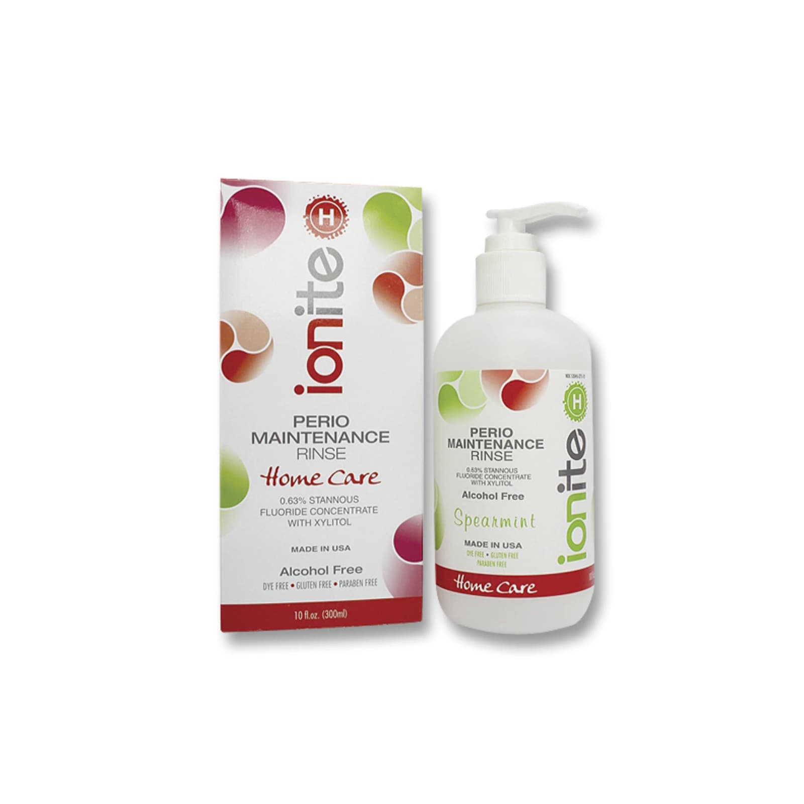Ionite-H 0.63% Stannous Fluoride Perio Rinse, Spearmint, 10 oz Bottle - IONITE-H 0.63% Stannous Perio Rinse 10oz Spearmint - Image 1