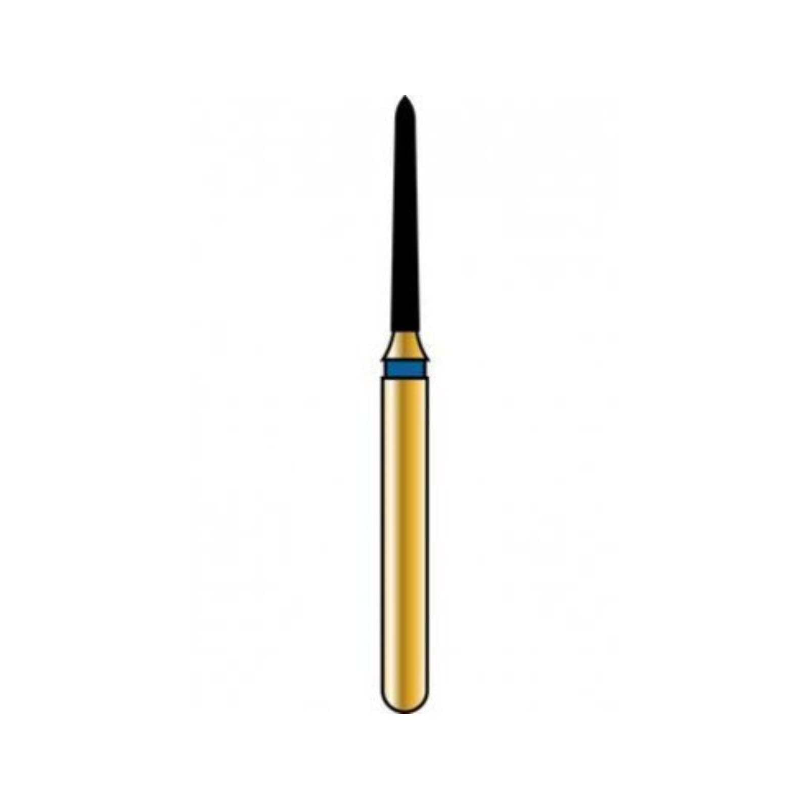 Alpen Multilayer Diamond Bur FG 845-010, Coarse Grit, Flat End Taper, 5/Pk - Alpen FG #845.010 Coarse Grit, Flat End Taper Diamond Bur. Package of 5 Burs - Image 1