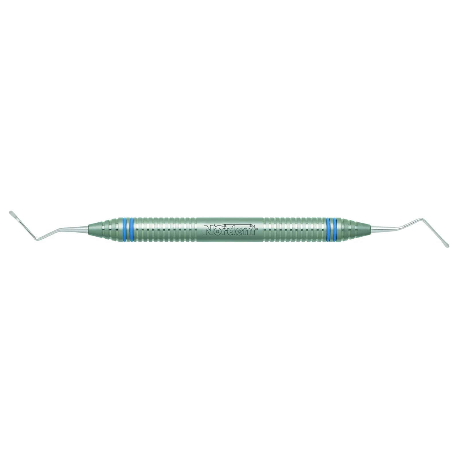 Nordent Endodontic Excavator #31L, Double-Ended, Long Shank, DuraLite ColorRings Handle, Stainless Steel - Excavator DE #31L DuraLite ColorRings Handle - Image 1