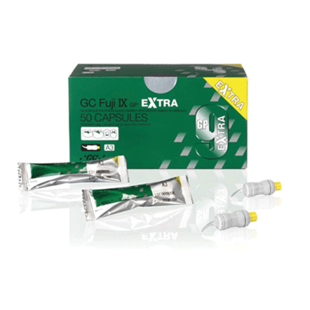 GC Fuji IX GP Extra Packable Glass Ionomer Restorative, Capsules Starter Package, 48 Capsules, 425050 - Fuji IX GP Extra Asst. Starter (48) - Image 1