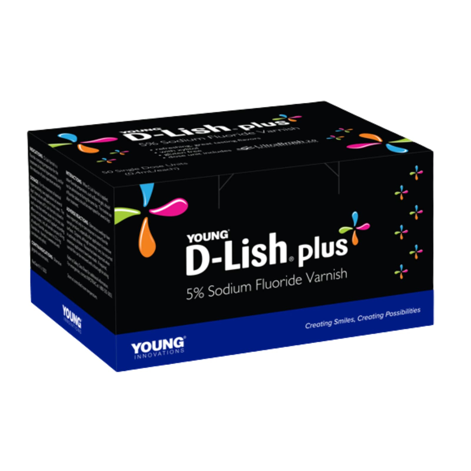 D-Lish Plus 5% Sodium Fluoride Varnish, 0.4 mL Single-Use Applicator, Mint Flavor, 200/Box - D-Lish Plus Fluoride Varnish 0.4mL 200/Box Artic Mint - Image 1