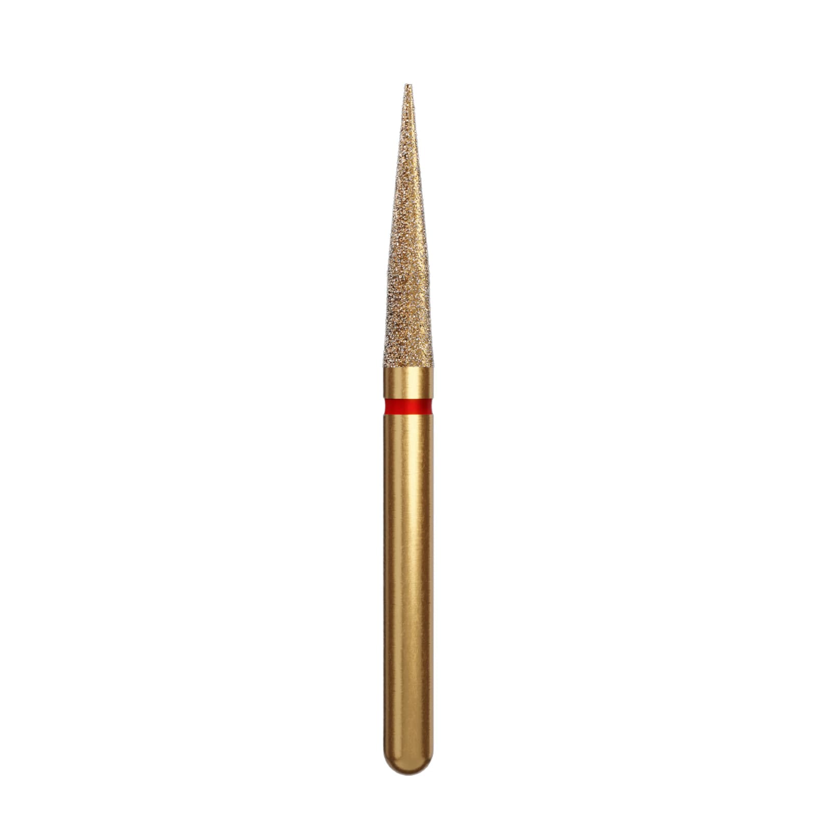 Alpen Multi-Use Diamond FG #134.014 (ET6) Esthetic Finishing Needle, Fine Grit, Red Ring, 1.4mm, 5/Pkg - Alpen® Multi-Use Diamonds FG # ET6 Esthetic Finishing Needle 1.4mm Fine Red Pkg/5 - Image 1