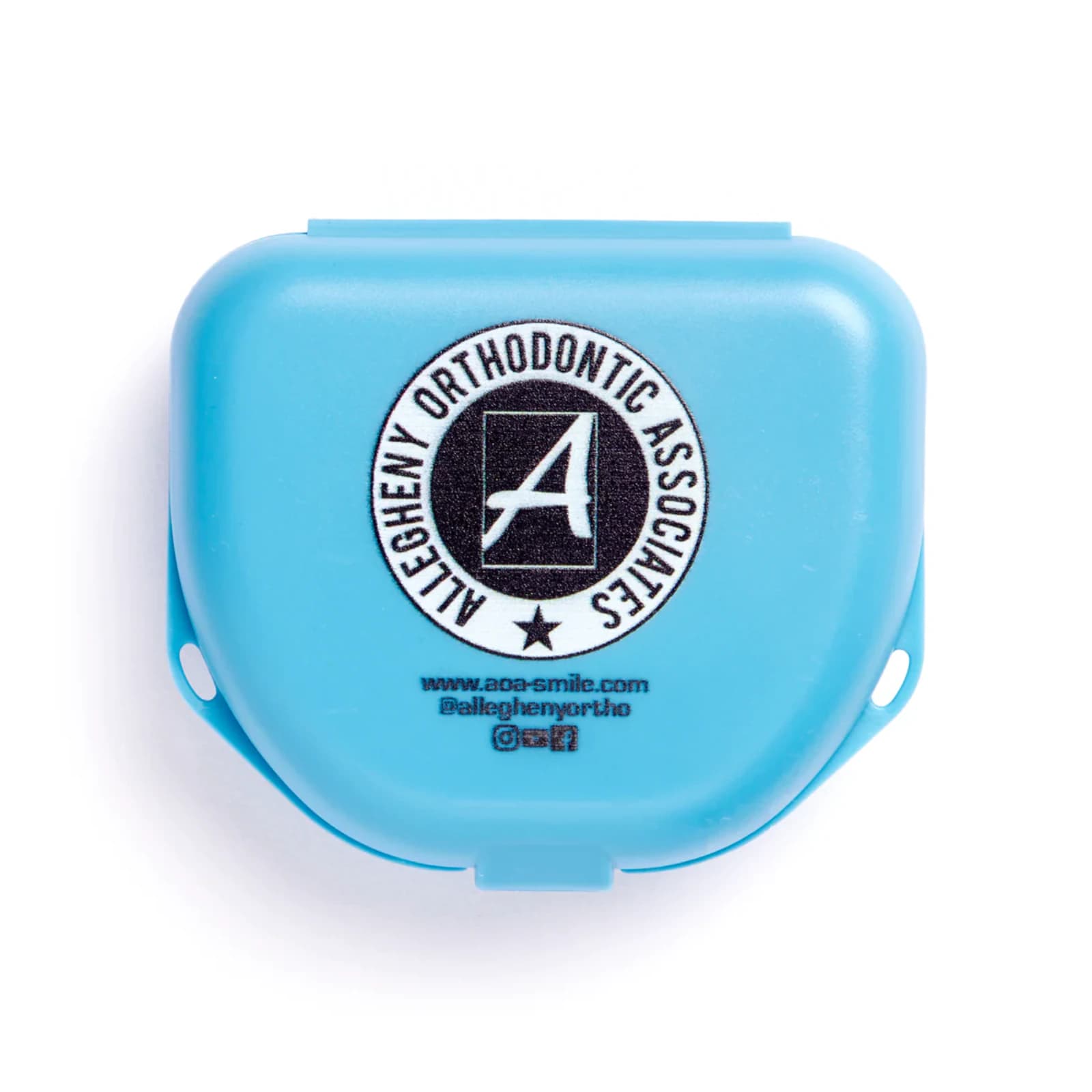 Zirc Imprinted Retainer Box, 1.5" Deep, Neon Blue, 144/Pkg, 25V550N - Imprinted Retainer Box 1-1/2In Deep Neon Blue Pack of 144 - Image 1