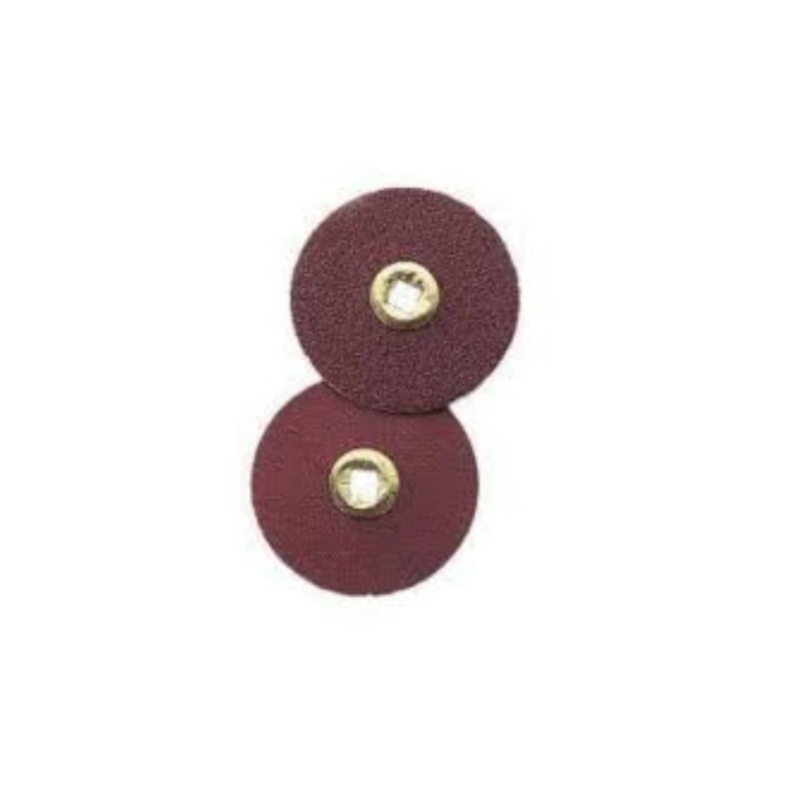 EC Moore Waterproof Brass Center Finishing Discs, X-Fine Grit, 7/8" Diameter, 200/Box - WATERPROOF DISC BRASS CTR XFINE 7/8 BX200 - Image 1