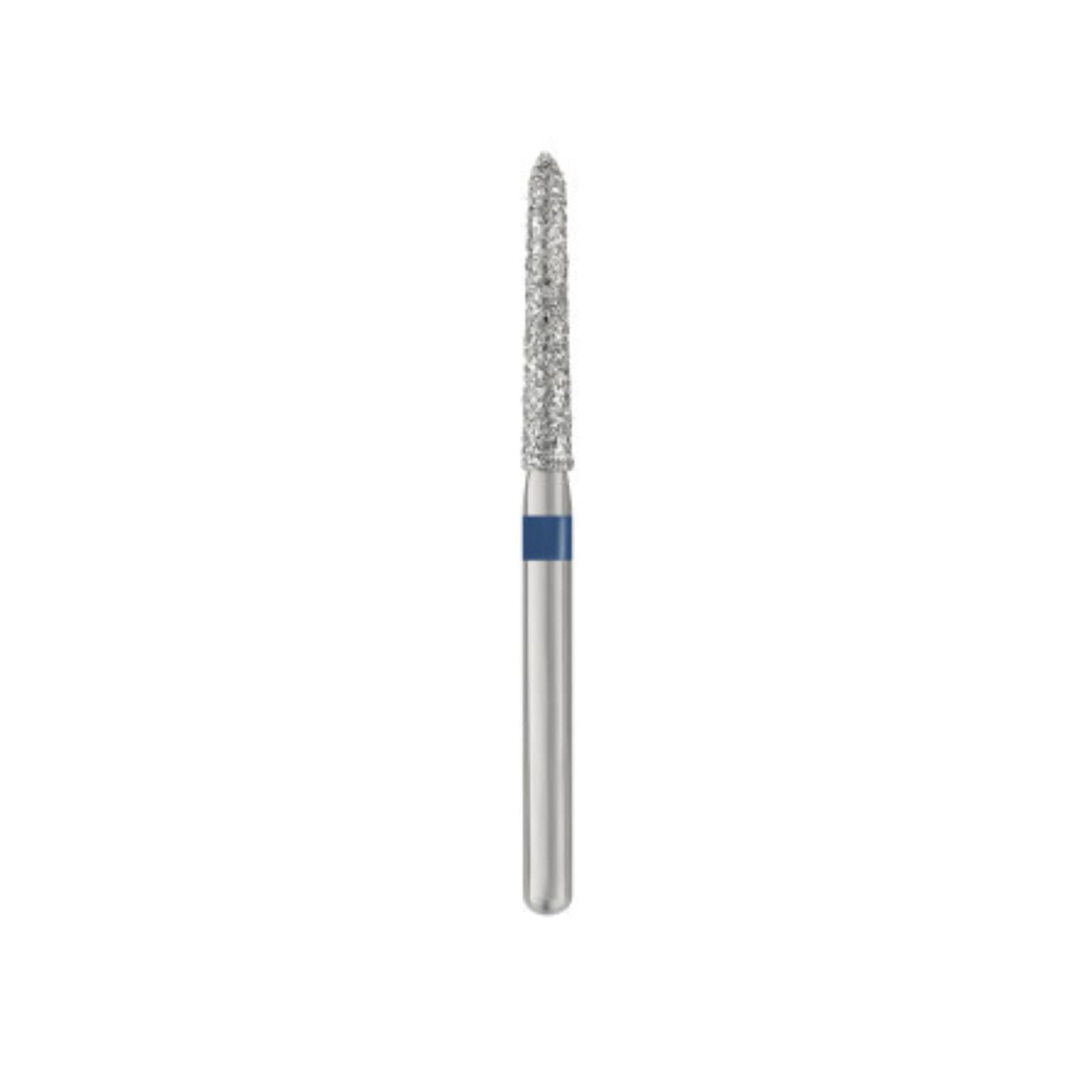 SS White Piranha Diamond Bur, FG #879K-017, Medium Grit, Curettage, Single-Use, 25/Pack - #879K-017 Medium Piranha Diamond Curettage FG Pack of 25 - Image 1