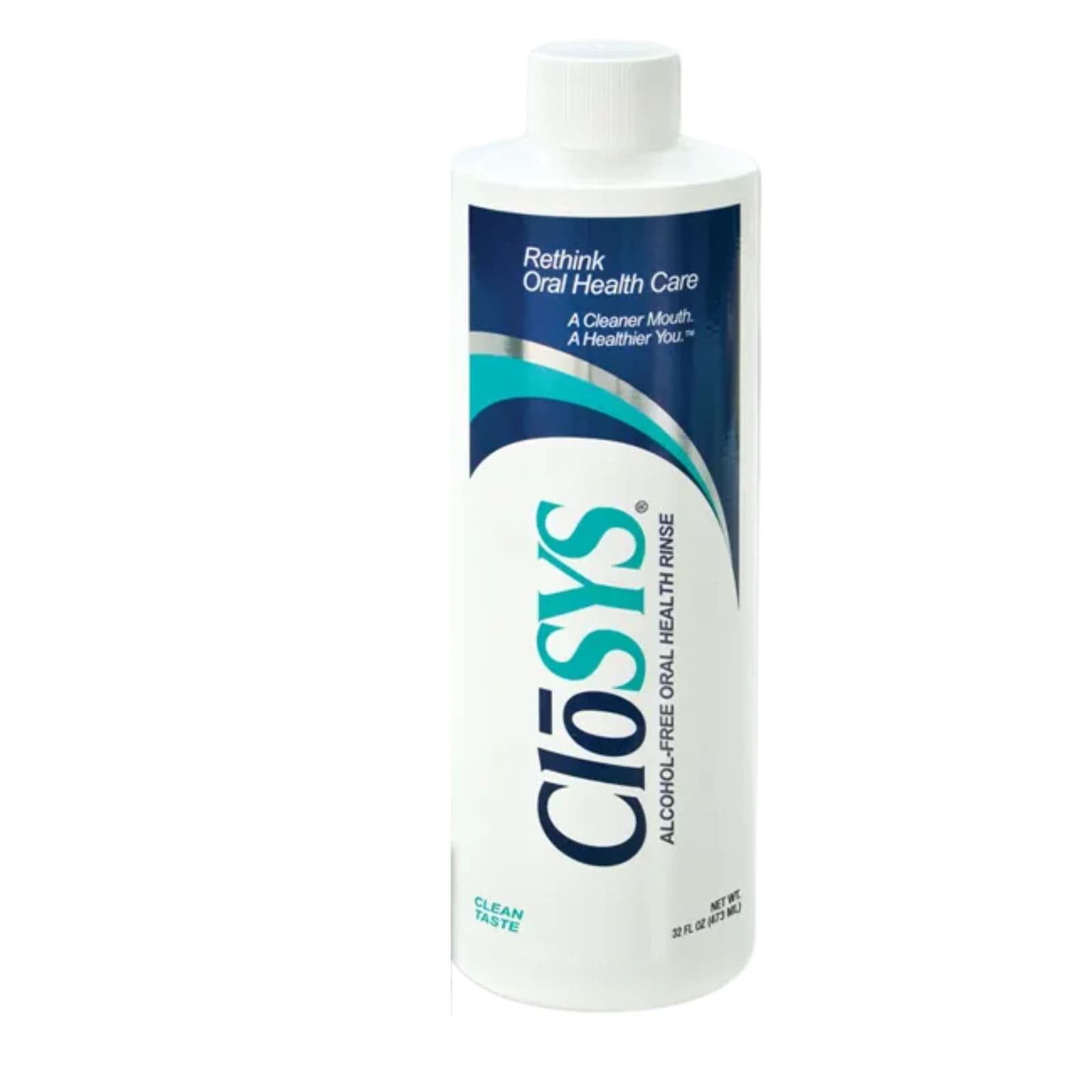 CloSYS Oral Rinse, Unflavored, 32 oz Bottle, Case of 12 - CloSYS Oral Rinse 32oz 12/Ca - Image 1