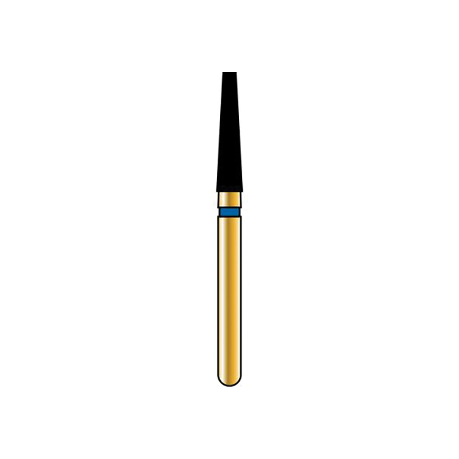 Alpen® Multi Use Diamond Bur FG #847.018, Fine Grit, Red Ring, Cone Tapered Flat End, 1.8 mm Diameter, 8.0 mm Length, 5/Pkg - Alpen® Multi Use Diamond Burs – FG, Fine, Red, Cone, Tapered Flat End, 5/Pkg - # 847, 1.8 mm Diameter, 8.0 mm Length - Image 1