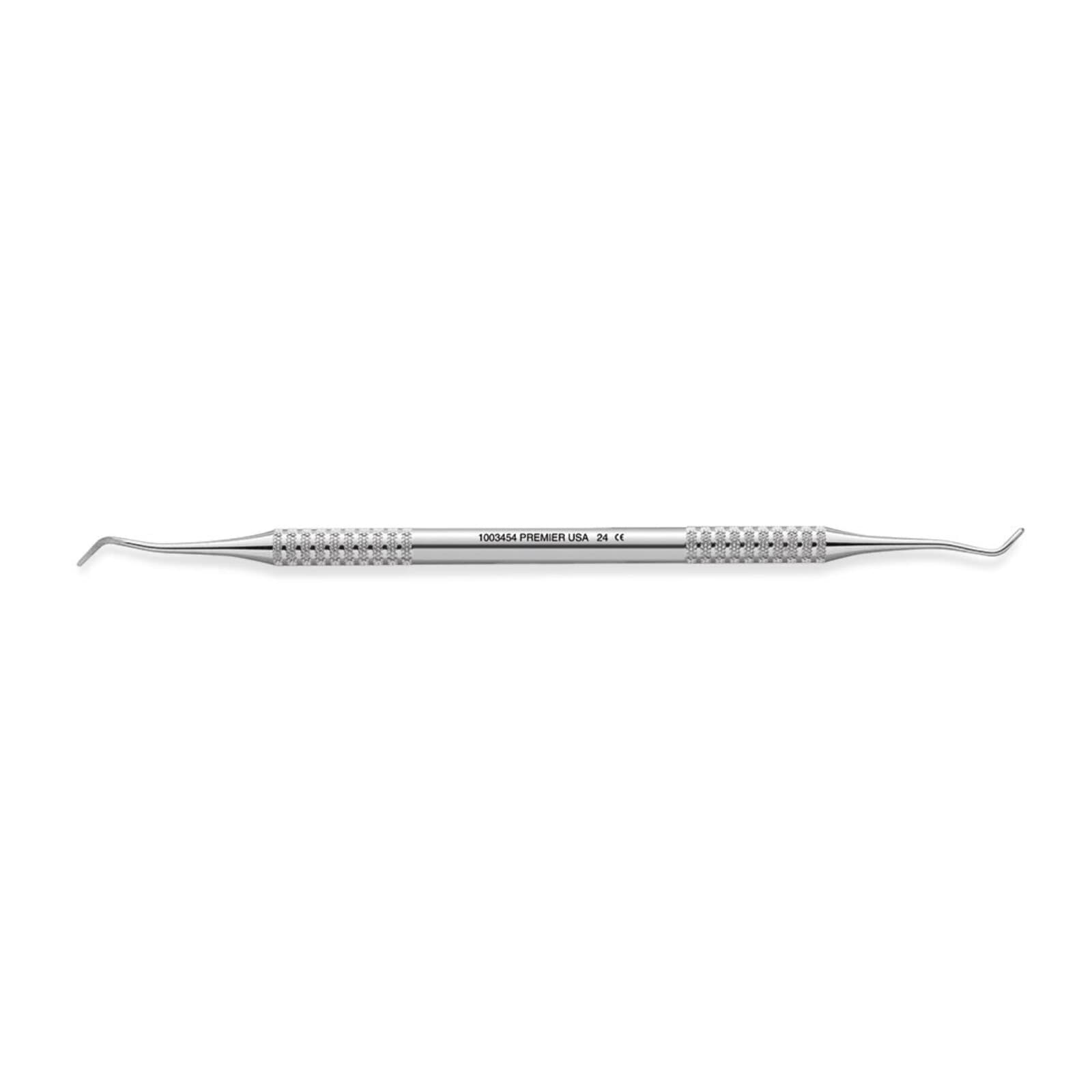 Premier Dental Products Excavator DE #24, Double End, Tactile Balance Handle - Excavator DE TB 24 - Image 1