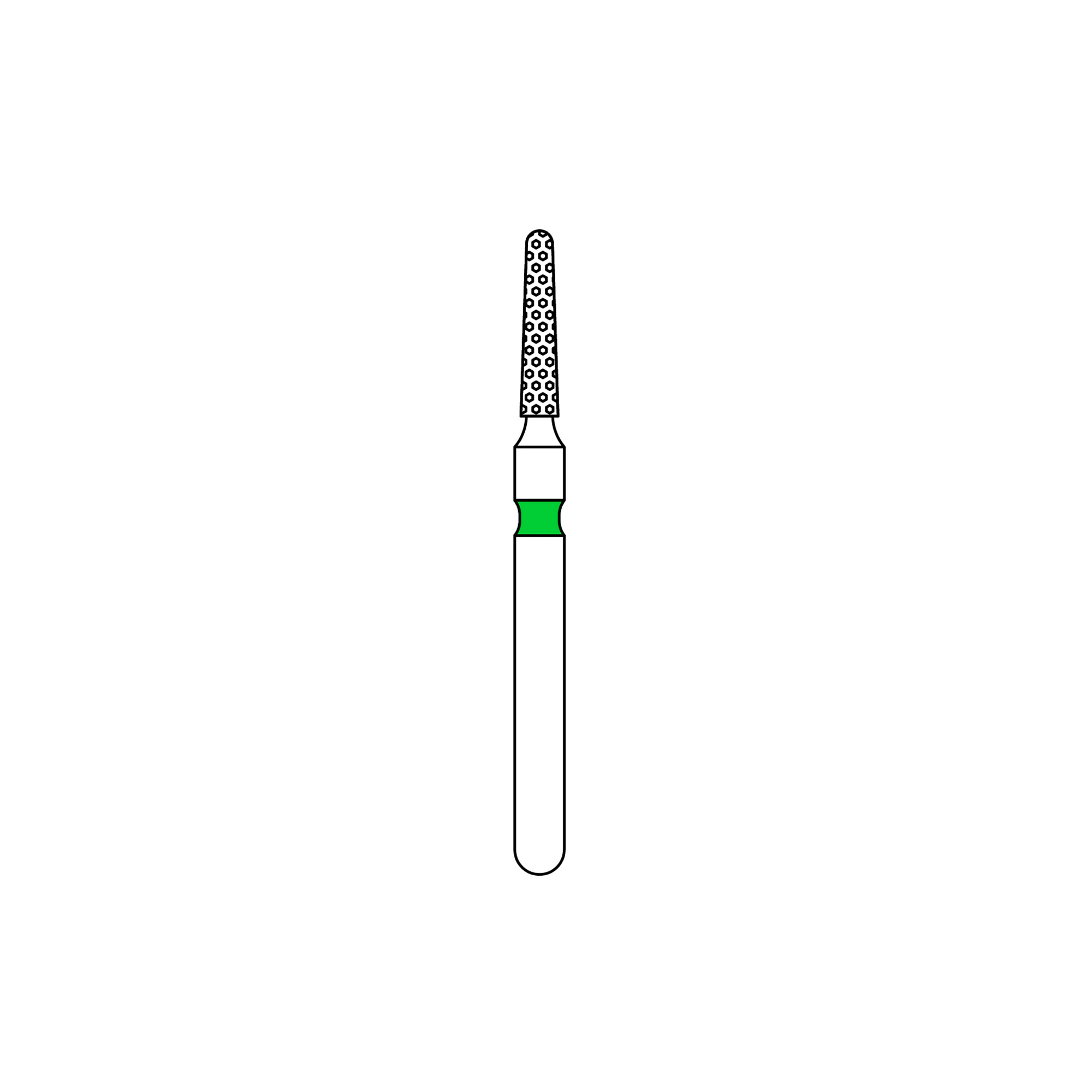 PRIVA Diamond Burs FG 855-012C, 5/Pk - PRIVA Diamond Burs FG 855-012C 5/Pk - Image 1