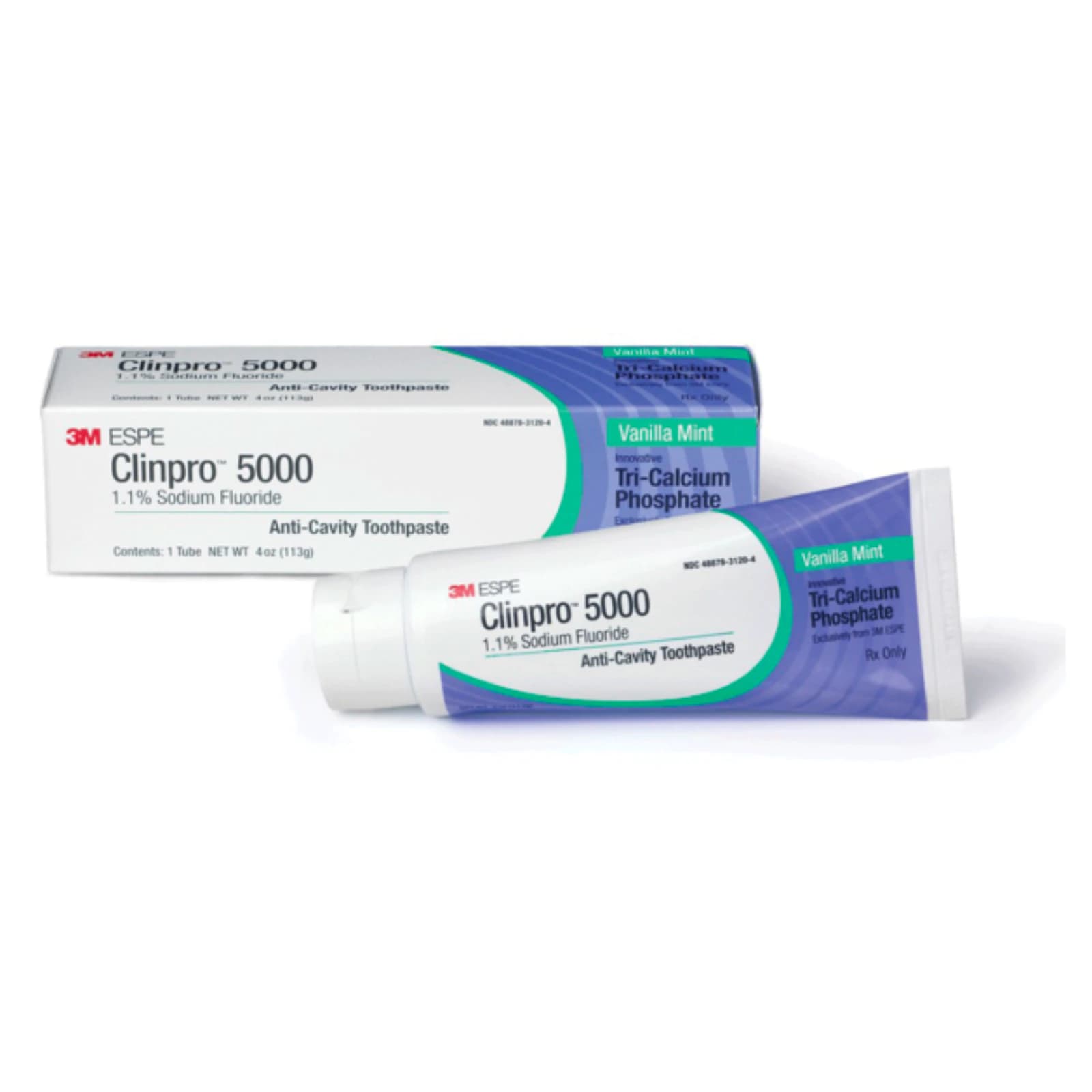 Clinpro 5000 Toothpaste, Vanilla Mint, 4 oz Tube, 24/Case - Clinpro 5000 Toothpaste Van-Min 4oz. 24/Cs - Image 1