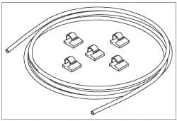 RPI Exhaust Tubing Kit for Statim Autoclaves, 8 ft Nylon Tubing with 5 Cord Clips, OEM Part #01-100204S - Exhaust Tubing Kit - Image 1