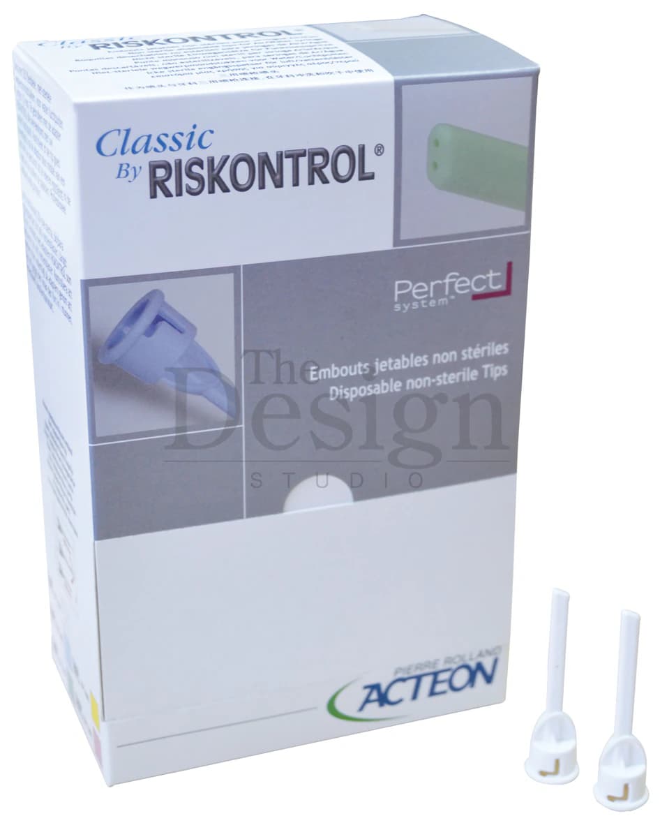 Acteon Riskontrol Disposable Air/Water Syringe Tips, White, 250/Pk - Riskontrol Syringe Tips Disposable White 250/Pk - Image 1