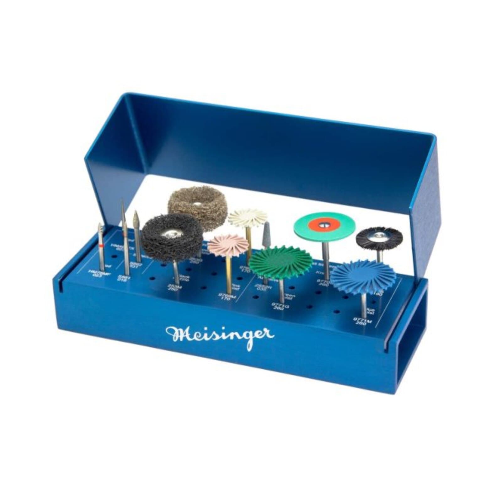 Meisinger Zirconia Finishing Kit According to Dr. James Klim, 13 Burs with HP Bur Block, JK04 - Zirconia Finishing Kit According to Dr James Klim - Image 1