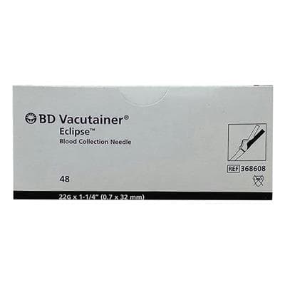 BD Vacutainer Eclipse Blood Collection Needle, 21G x 1-1/4", Pre-Attached Holder, Green Shield, 100/Case - BD Vacutainer Eclipse Blood Collection Needle 21g x 1 1/4" Pre-Attached Holder Green Shield 100/Case - Image 1