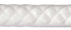 Crosstex 1-1/2" x 3/8" Non-Sterile Braided Cotton Rolls, Box of 2000 - Crosstex 1-1/2" x 3/8" Non-Sterile Braided Cotton Rolls, Box of 2000 - Image 1