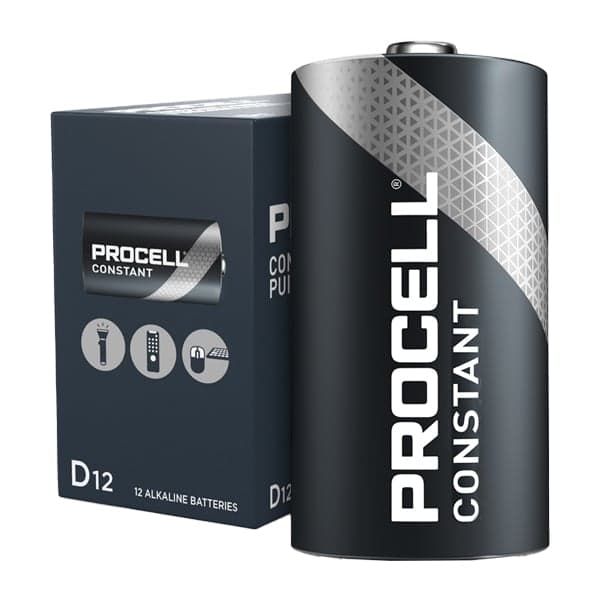 Duracell Procell Constant D Alkaline Battery, 12 per Box, Case of 6 Boxes (72 Batteries) - Procell Constant D, 12/Bx, Case of 6 Boxes - Image 1