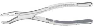 House Brand #53L SG (Serrated) Upper 1st and 2nd Molar-Left Extraction Forceps, Bayonet Pattern - House Brand #53L SG (serrated) upper 1st and 2nd molar-left with bayonet pattern - Image 1