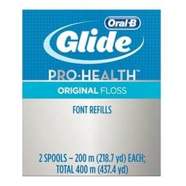 Oral-B Glide Pro-Health Original Floss Refill, 2 x 200 m, Old # 84843401 - Original Floss refill, 2 - 200 meter floss refills. Old # 84843401 - Image 1