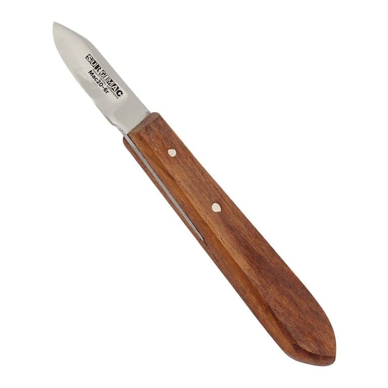 SurgiMac #6R Laboratory Knife with 1.5" Stainless Steel Blade, Wooden Handle, 1/Pk. - SurgiMac #6R Laboratory Knife with 1.5" Stainless Steel Blade, Wooden Handle, 1/Pk. - Image 1