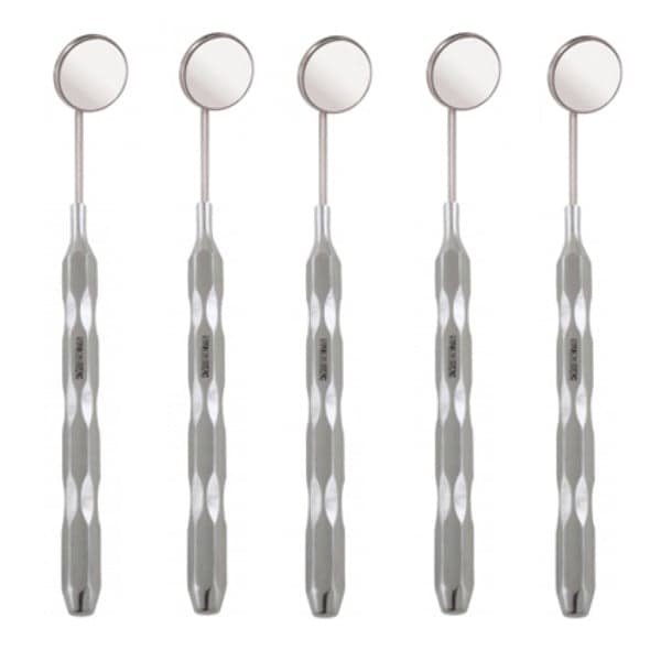 SurgiMac #5 Front Surface Mirror with Ergonomic Handle, Cone Socket, 5/Pk - SurgiMac #5 Front Surface Mirror with Ergonomic Handle, Cone Socket, 5/Pk - Image 1