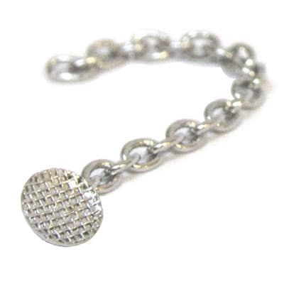 TOL Bondable Stainless Steel Eyelet with Oval Base and Traction Chain, 10/Bag - TOL Bondable Stainless Steel Eyelet with Oval Base and Traction Chain 10/Bag - Image 1