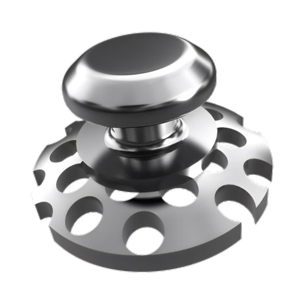 TOL Bondable Stainless Steel Lingual Buttons, Round Base Hollow-out, 10/Pk - TOL Bondable Stainless Steel Lingual Buttons, Round Base Hollow-out, 10/Pk - Image 1