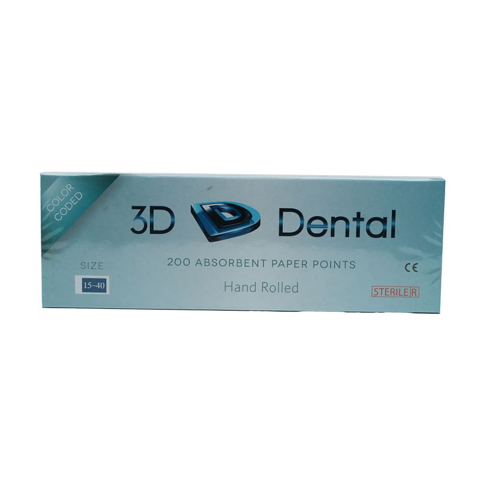 3D Endo Absorbent Paper Points, #15-40, 200/Pk - 3D Endo Absorbent Paper Points, #15-40, 200/Pk - Image 1