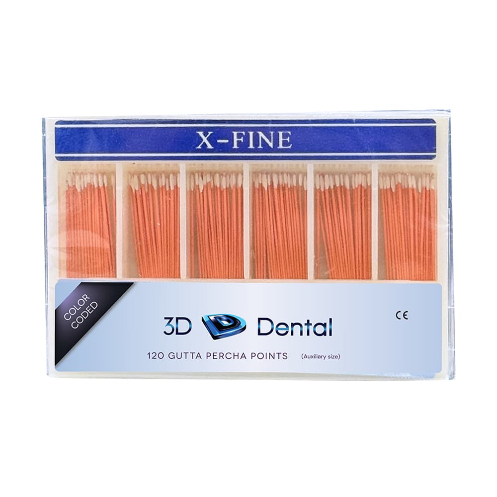 3D Endo Gutta Percha Points, Bulk, X-Fine, 120/Pk - 3D Endo Gutta Percha Points, Bulk, X-Fine, 120/Pk - Image 1