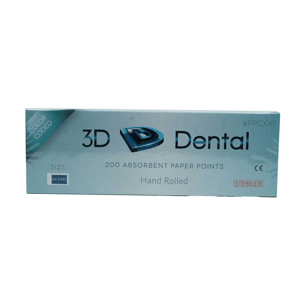 3D Endo Absorbent Paper Points, XX-Fine, 200/Pk - 3D Endo Absorbent Paper Points, XX-FIne, 200/Pk - Image 1